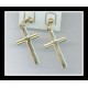 Gold Cross Earrings
